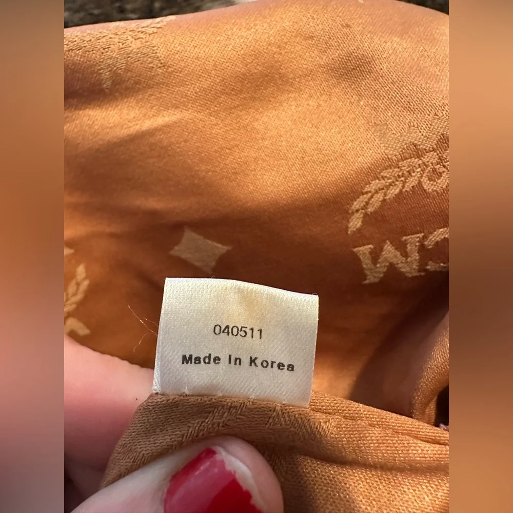 MCM Cognac Visetos Satchel β¨πHost Pick πβ¨ - Picture 8 of 16
